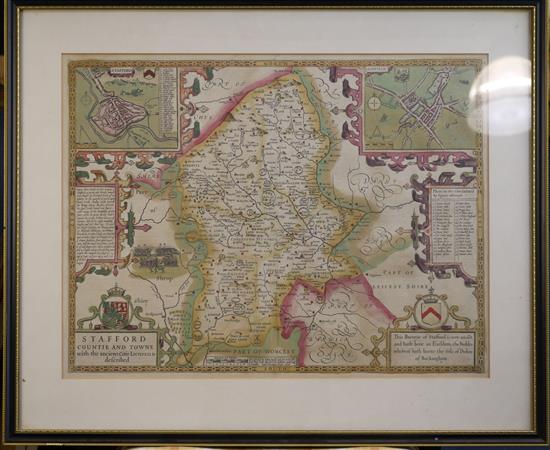 John Speede Map of Whight Island 15.75 x 20.75in.